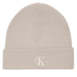 Czapka Calvin Klein. Brązowe czapki męskie Calvin Klein, na zimę, bez wzorów. Za 129.99 zł.