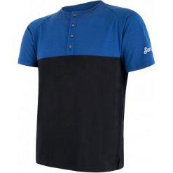 Sensor T-Shirt Męski Z Guzikami Merino Air Pt Niebiesko-Czarny M. Bielizna termoaktywna męska marki Sensor. W wyprzedaży za 175.00 zł.