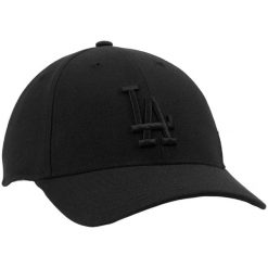 Czapka z daszkiem 47 Brand MLB Los Angeles Dodgers B-MVPSP12WBP-BKE. Czarne czapki męskie 47 Brand, bez wzorów, sportowe. Za 115.00 zł.