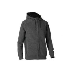 Bluza na zamek z kapturem Gym & Pilates 900 ciemnoszara męska. Szare bluzy z kapturem męskie DOMYOS, m, bez wzorów, z bawełny, z kapturem. Za 89.99 zł.