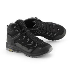 Buty wysokie trekkingowe unisex Alpine Pro Crede Vibram. Czarne buty trekkingowe męskie Alpine Pro, bez wzorów, bez zapięcia, trekkingowe. W wyprzedaży za 699.00 zł.