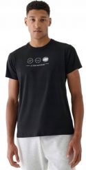 Męska koszulka bawełniana 4F M2481 casualowy T-SHIRT sportowy R. M. T-shirty sportowe męskie 4f, m, bez wzorów, z bawełny, sportowe, bez ramiączek. Za 37.29 zł.