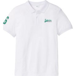 Shirt polo Regular Fit bonprix biały. Koszulki polo męskie marki bonprix. Za 44.99 zł.
