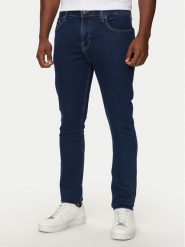 Guess Jeans Jeansy M4YA0F D5DM3 Granatowy Skinny Fit. Niebieskie jeansy męskie Guess Jeans, z aplikacjami, z bawełny. Za 339.99 zł.