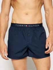 Tommy Hilfiger Bokserki Cotton Woven Boxer Icon 1U87905489 Granatowy. Niebieskie bokserki męskie Tommy Hilfiger, l, bez wzorów, z bawełny. Za 99.99 zł.