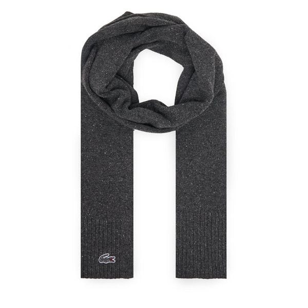 Szalik Lacoste. Szare szaliki męskie Lacoste, bez wzorów. Za 259.99 zł.