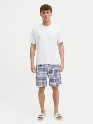Jack & Jones Piżama Max 12277165 Biały Standard Fit. Białe piżamy męskie Jack & Jones, m, bez wzorów, z syntetyku, bez kołnierzyka, bez ramiączek. Za 99.99 zł.