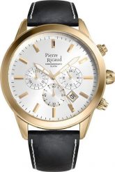 Zegarek Pierre Ricaud Zegarek męski Pierre Ricaud P97010.1213CH czarny. Czarne zegarki męskie Pierre Ricaud. Za 445.00 zł.