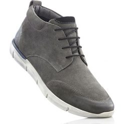 Botki skórzane sznurowane bonprix antracytowy. Buty zimowe męskie marki bonprix. Za 159.99 zł.