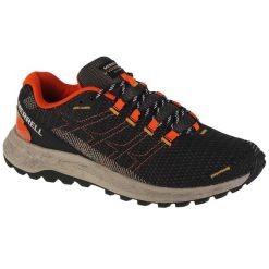 Buty do biegania męskie, Merrell Fly Strike. Czarne buty do biegania męskie Merrell, bez wzorów, bez zapięcia, do biegania. Za 389.99 zł.