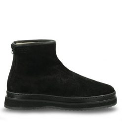 Botki Gant. Czarne sztyblety męskie Gant, bez obcasa, bez zapięcia. Za 359.99 zł.