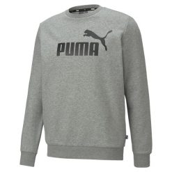 Bluza Puma ESS Big Logo Crew, Mężczyźni. Szare bluzy nierozpinane męskie Puma, m, bez wzorów, z bawełny, sportowe, bez ramiączek, bez kaptura. Za 153.00 zł.