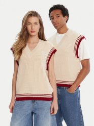 AMI Paris Sweter UKS768.KN0068 Beżowy Regular Fit. Brązowe kardigany męskie AMI PARIS, l, bez wzorów, z wełny, bez ramiączek. Za 1,659.00 zł.