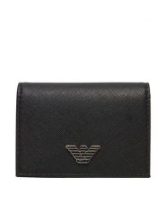 Emporio Armani Portfel Y4R576 Y138E 81072 Czarny. Czarne portfele męskie Emporio Armani, bez wzorów, ze skóry. Za 379.99 zł.