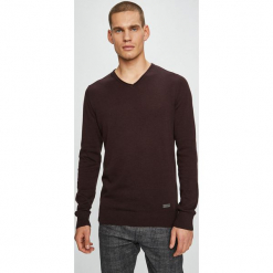 Brave Soul - Sweter. Brązowe swetry męskie Brave Soul, z bawełny, z krótkim rękawem. Za 69.90 zł.