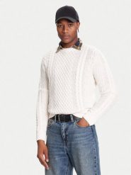 Tommy Jeans Sweter DM0DM22101 Biały Regular Fit. Białe kardigany męskie Tommy Jeans, m, bez wzorów, z bawełny, bez ramiączek. Za 519.99 zł.