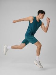 4F Spodenki treningowe szybkoschnące męskie - zielone XXL. Zielone szorty sportowe męskie 4f, bez wzorów, sportowe. Za 99.99 zł.