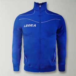 Kurtka Junior Texas do trening Niebiesko-Biała. Białe kurtki outdoor męskie Legea, m, bez wzorów, na fitness i siłownię. W wyprzedaży za 64.00 zł.