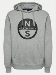 North Sails Bluza 691223 Szary Regular Fit. Szare bluzy nierozpinane męskie North Sails, m, bez wzorów, z bawełny, bez ramiączek, bez kaptura. Za 219.99 zł.