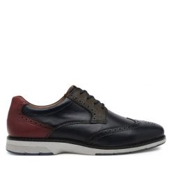 Półbuty Josef Seibel. Niebieskie eleganckie półbuty męskie Josef Seibel, wizytowe, bez obcasa, bez zapięcia. Za 319.99 zł.