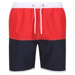 Męskie Szorty Kąpielowe Benicio. Czerwone szorty męskie Regatta, bez wzorów, sportowe. Za 54.99 zł.