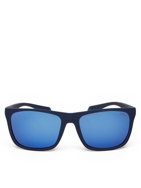 Polaroid Okulary przeciwsłoneczne PLD 2141/S Niebieski. Niebieskie okulary przeciwsłoneczne męskie Polaroid, bez wzorów, plastikowe. Za 229.99 zł.