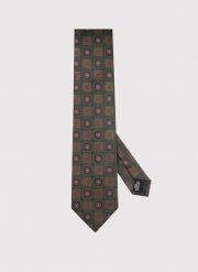 PAKO LORENTE - Zielony krawat w kwadraty. Zielone krawaty i muchy męskie Pako Lorente, bez wzorów, z poliesteru. Za 99.99 zł.