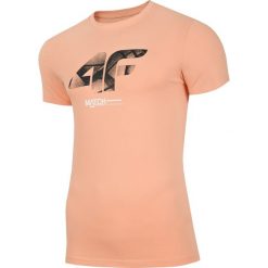 T-shirt męski TSM238 - łososiowy. T-shirty męskie marki 4f. Za 59.99 zł.