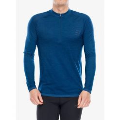 Bluza do biegania męska Compressport Trail HZ LS Tshirt M. Niebieskie bluzy nierozpinane męskie Compressport, m, bez wzorów, sportowe, bez ramiączek, bez kaptura. Za 398.99 zł.