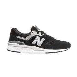 Buty do chodzenia męskie New Balance 997. Czarne buty do biegania męskie New Balance, bez wzorów, z materiału, bez zapięcia, do biegania. Za 464.55 zł.