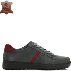 Granatowe Skórzane Półbuty Come At Me. Buty sportowe na co dzień męskie marki Born2be. Za 159.99 zł.