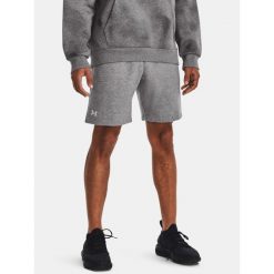 Spodenki treningowe męskie Under Armour Rival Fleece. Szare szorty sportowe męskie Under Armour, bez wzorów, sportowe. Za 119.99 zł.