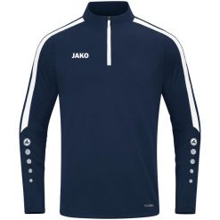 Bluza dresowa zapinana na zamek błyskawiczny Jako Power. Niebieskie bluzy rozpinane męskie Jako, m, bez wzorów, z dresówki, sportowe, bez ramiączek, bez kaptura. Za 311.50 zł.
