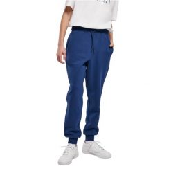 Jogging Urban Classics Basic. Niebieskie spodnie na co dzień męskie Urban Classics, bez wzorów, z dresówki, sportowe. Za 198.50 zł.