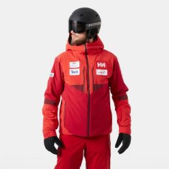 Kurtka narciarska Helly Hansen Kvitfjell Race. Czerwone kurtki narciarskie i snowboardowe męskie Helly Hansen, na zimę, m, bez wzorów, bez kaptura, narciarskie. W wyprzedaży za 2,298.50 zł.