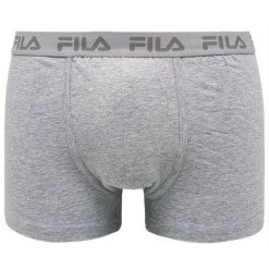 Fila bokserki męskie szare L - Wygodne i oddychające. Szare bokserki męskie Fila, l, bez wzorów, z bawełny. Za 129.99 zł.