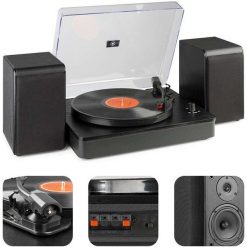 Gramofon RP330 Audizio głośniki BT czarny one size. Czarne gramofony Audizio. Za 1,399.43 zł.