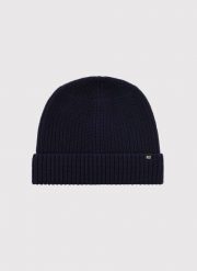 PAKO LORENTE - Granatowa czapka męska z wełną. Czapki męskie Pako Lorente, na zimę, bez wzorów, z nylonu. Za 149.99 zł.