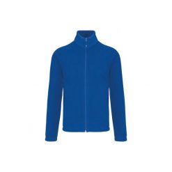 Gruby polar zapinany na zamek błyskawiczny Kariban Marco. Niebieskie bluzy z polaru męskie KARIBAN, m, bez wzorów, z polaru, bez ramiączek, bez kaptura. Za 180.00 zł.