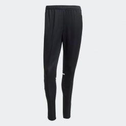 Spodnie piłkarskie ADIDAS Squadra 25 treningowe. Białe długie spodnie sportowe męskie ADIDAS, bez wzorów, na fitness i siłownię. Za 129.99 zł.