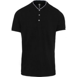 Polo Kariban Col Mao. Czarne koszulki polo męskie KARIBAN, m, bez wzorów, eleganckie, bez kołnierzyka, bez ramiączek. Za 124.00 zł.