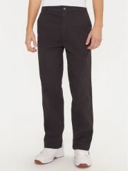 Champion Spodnie materiałowe 220509 Czarny Straight Leg. Czarne spodnie na co dzień męskie CHAMPION, bez wzorów, z bawełny. Za 219.99 zł.