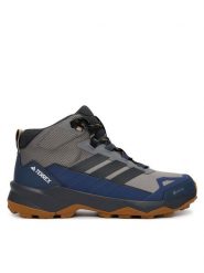 Adidas Trekkingi Terrex Skychaser Ax5 Mid Gore-Tex JQ2208 Szary. Szare buty trekkingowe męskie ADIDAS, bez wzorów, z gore-texu, bez zapięcia, trekkingowe, gore-tex. Za 599.99 zł.