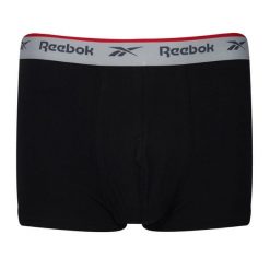 Męskie Kąpielówki Ovett (zestaw 3 Sztuk). Czarne kąpielówki męskie Reebok, m, bez wzorów. Za 253.99 zł.