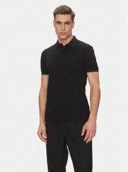BOSS Polo Paddy 50469055 Czarny Regular Fit. Czarne koszulki polo męskie Boss, m, bez wzorów, z bawełny, bez kołnierzyka, bez ramiączek. Za 309.00 zł.