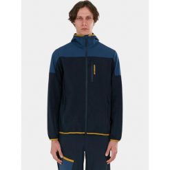 Kurtka softshell męska Fundango Alloy. Niebieskie kurtki softshell męskie Fundango, m, bez wzorów, z softshellu, z kapturem, trekkingowe. Za 459.90 zł.