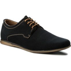 Półbuty LANETTI MYL929101A. Niebieskie eleganckie półbuty męskie Lanetti, ze skóry ekologicznej, bez obcasa, bez zapięcia. Za 119.99 zł.