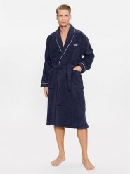 Jack & Jones Szlafrok 12245342 Granatowy. Niebieskie szlafroki męskie Jack & Jones, m, bez wzorów, z bawełny, bez kaptura. Za 289.99 zł.