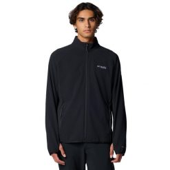 Polar turystyczny męski Spectre Ridge Tech Fleece FZ II. Czarne bluzy z polaru męskie Columbia, m, bez wzorów, z elastanu, sportowe, bez ramiączek, bez kaptura. Za 369.99 zł.