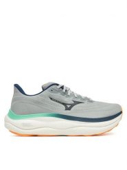 Mizuno Buty do biegania Wave Sky 9 J1GC2590 Szary. Szare buty do biegania męskie Mizuno, bez wzorów, z materiału, bez zapięcia, do biegania. Za 559.99 zł.